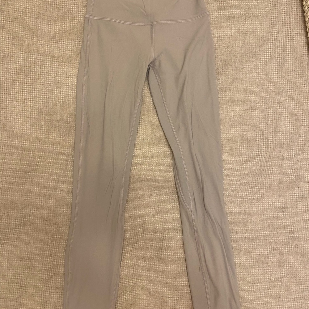 Gray High-Waisted Leggings